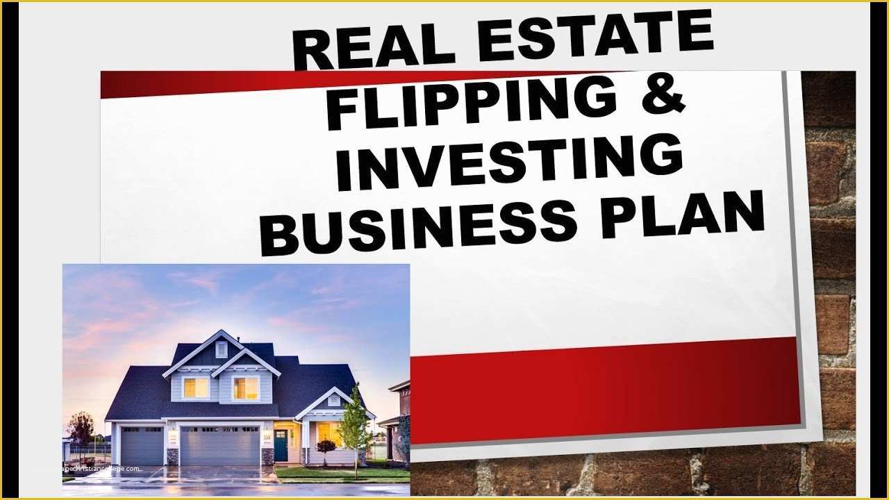 Free House Flipping Business Plan Template Of Real Estate House Flipping Business Plan