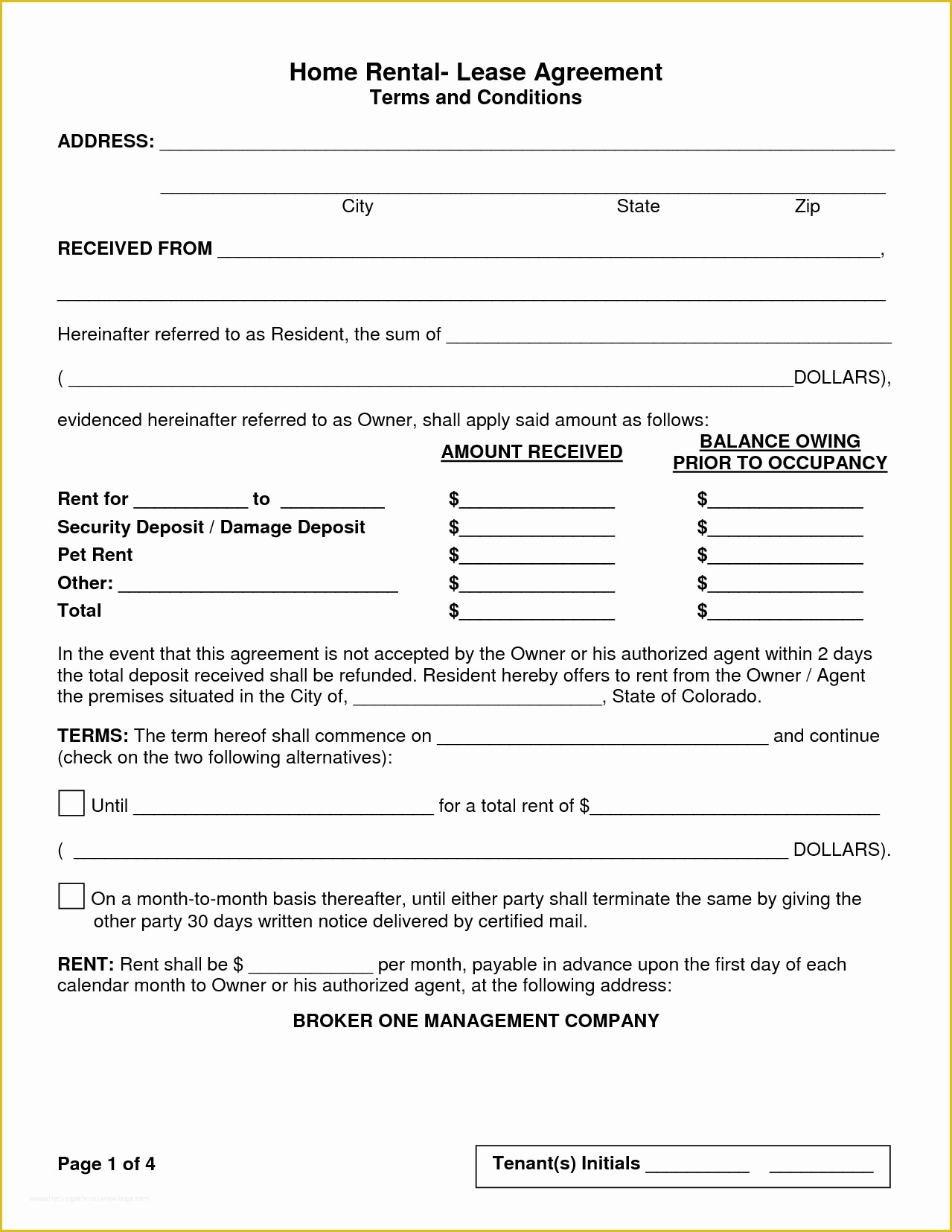 Free House Rental Agreement Template Of 3 House Rental Agreement