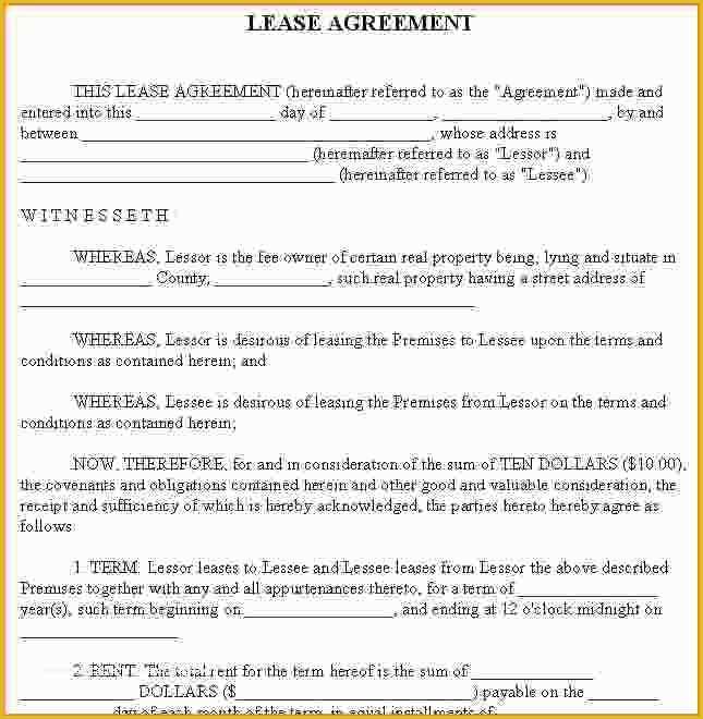 Free House Rental Agreement Template Of Lease Agreement for Rental House