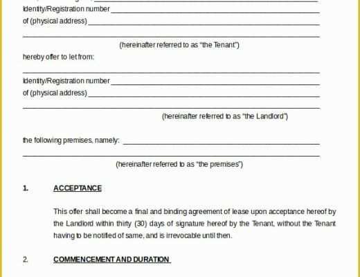 Free House Rental Agreement Template Of Property Lease Agreement