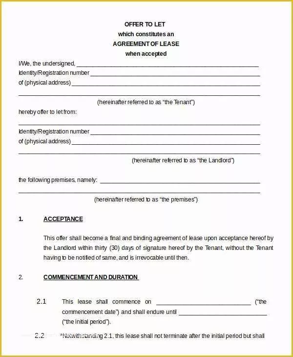 61 Free House Rental Agreement Template