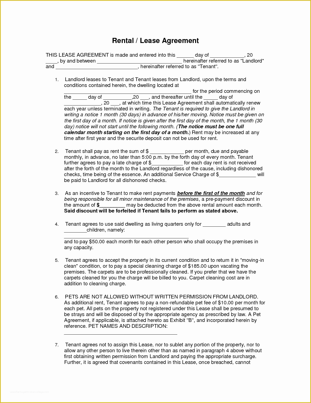 Free House Rental Lease Template Of Free Copy Rental Lease Agreement 1275px