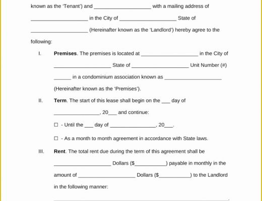 Free House Rental Lease Template Of Free Rental Lease Agreement Templates Residential