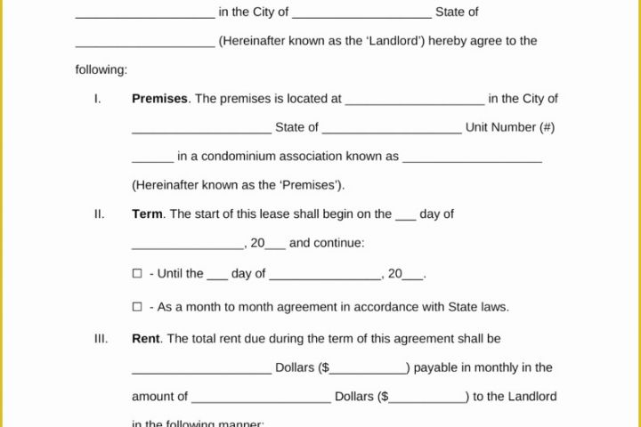 Free House Rental Lease Template Of Free Rental Lease Agreement Templates Residential