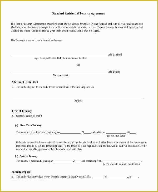 Free House Rental Lease Template Of House Rental Agreement 10 Word Pdf Documents Download