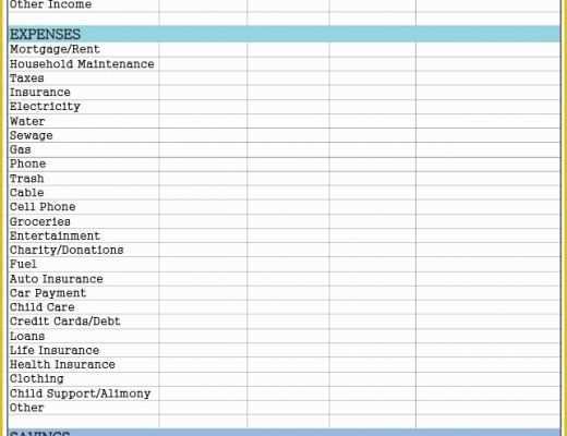 Free Household Budget Template Of Free Monthly Bud Template