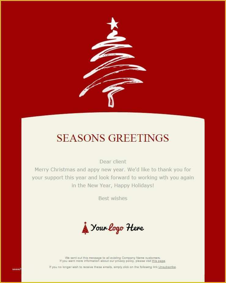 Free HTML Christmas Card Email Templates Of 104 20 Free Christmas and New Year Email Templates