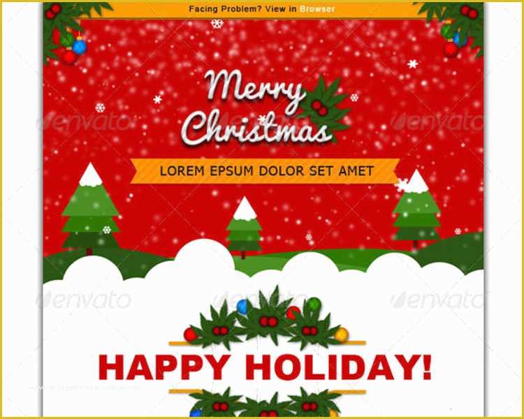 Free HTML Christmas Card Email Templates Of 24 Best Christmas Email Templates Creativetemplate