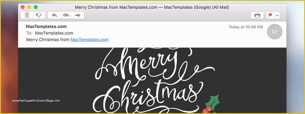 Free HTML Christmas Card Email Templates Of New Christmas Card Email Template for Apple Mail