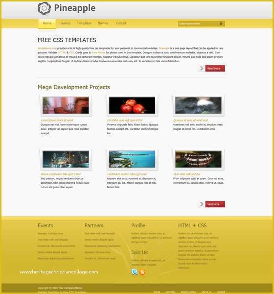 Free HTML Css Templates Of 70 Free Xhtml Css Templates – Download now