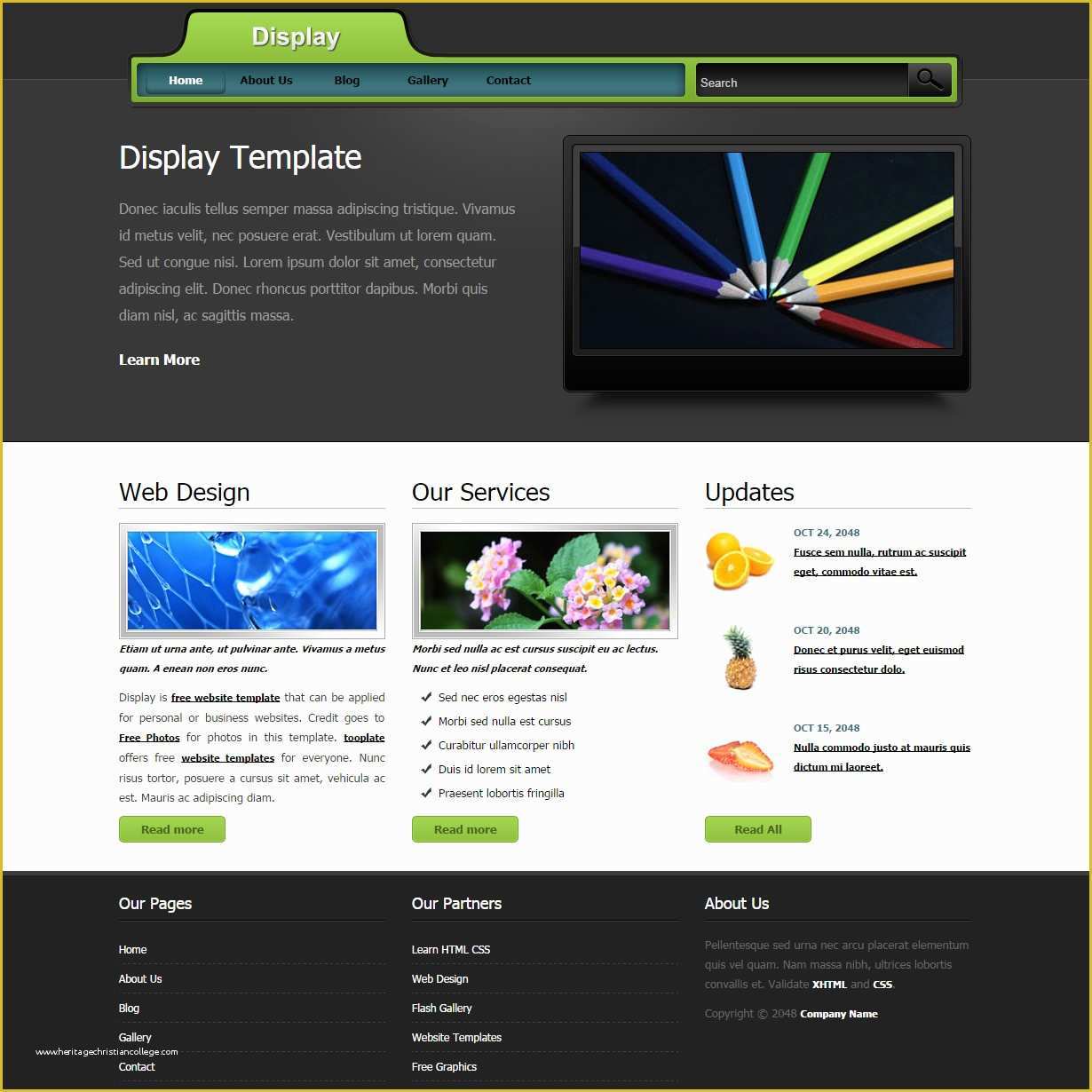 Free HTML Css Templates Of Display Free HTML Css Templates