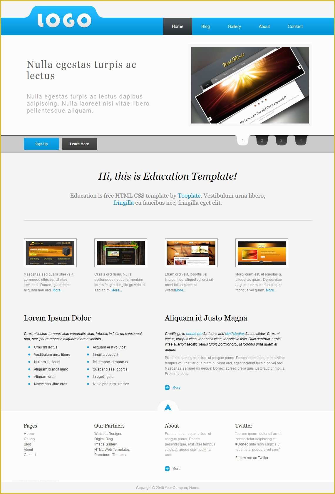 Free HTML Css Templates Of Education Free HTML Css Templates