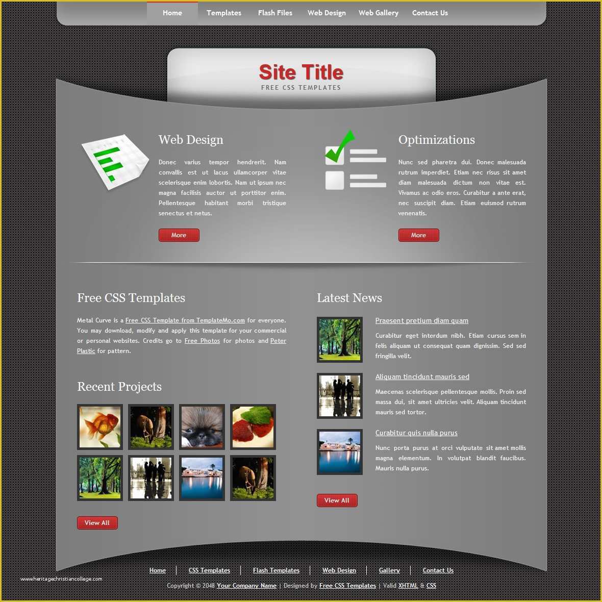 Free HTML Css Templates Of Free Css Templates Free Css Website Templates Download