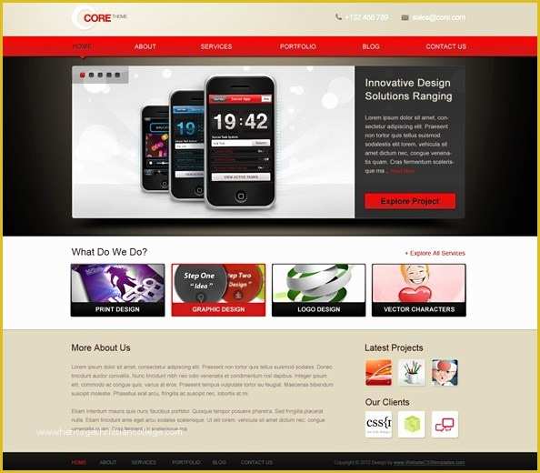 Free HTML Css Templates Of Free Website Css Template for Portfolio Website Css