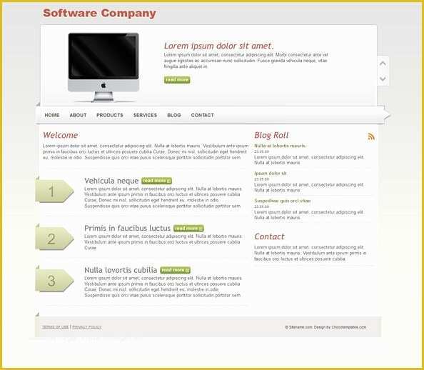 Free HTML Css Templates Of Simple Css Template for software Panies Free Css