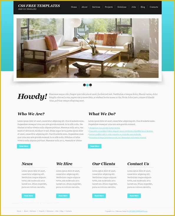 Free HTML Css Templates Of Simple Free Css Template with Jquery Slider Free Css