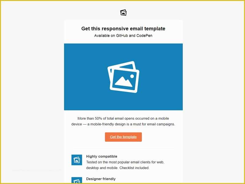 Free HTML Email Template Of 20 Free Email Newsletter Templates for 2018