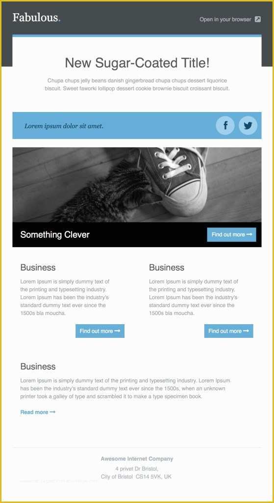 Free HTML Email Template Of 36 Best Email Newsletter Templates Free Psd & HTML