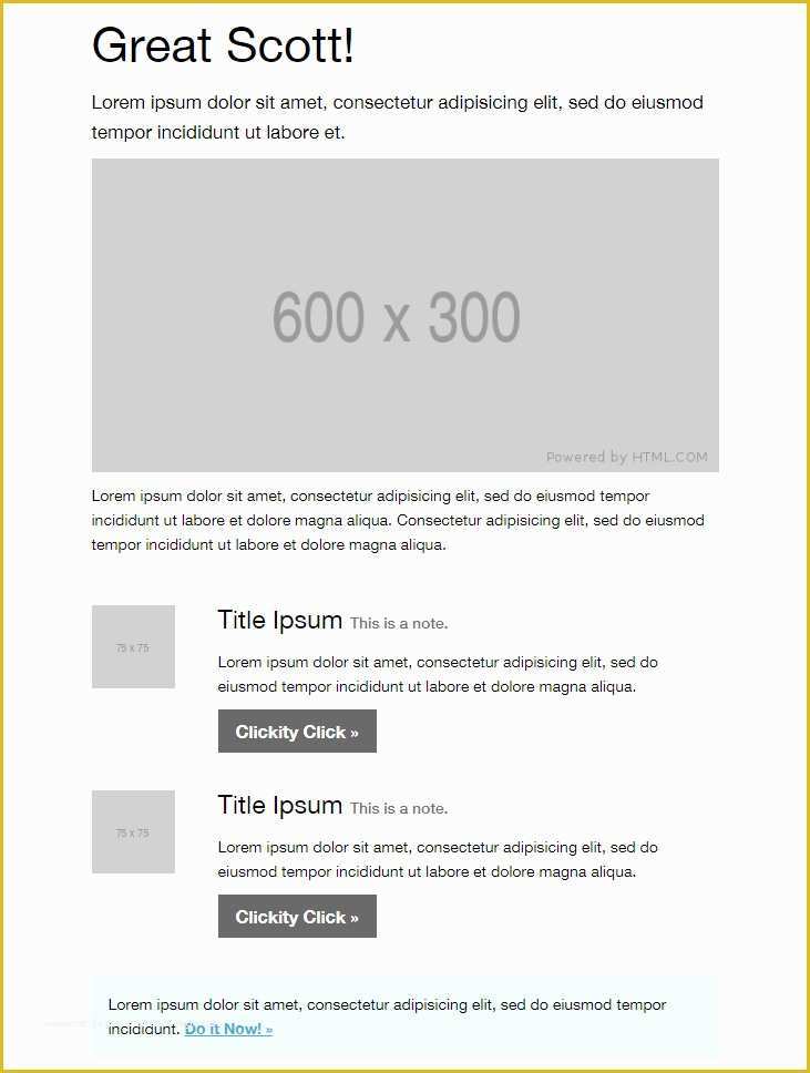 Free HTML Email Template Of 99 Free Responsive HTML Email Templates to Grab In 2018