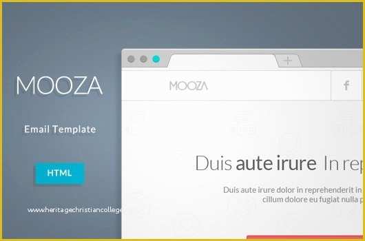 Free HTML Email Template Of Free HTML Email Mooza Newsletter Template