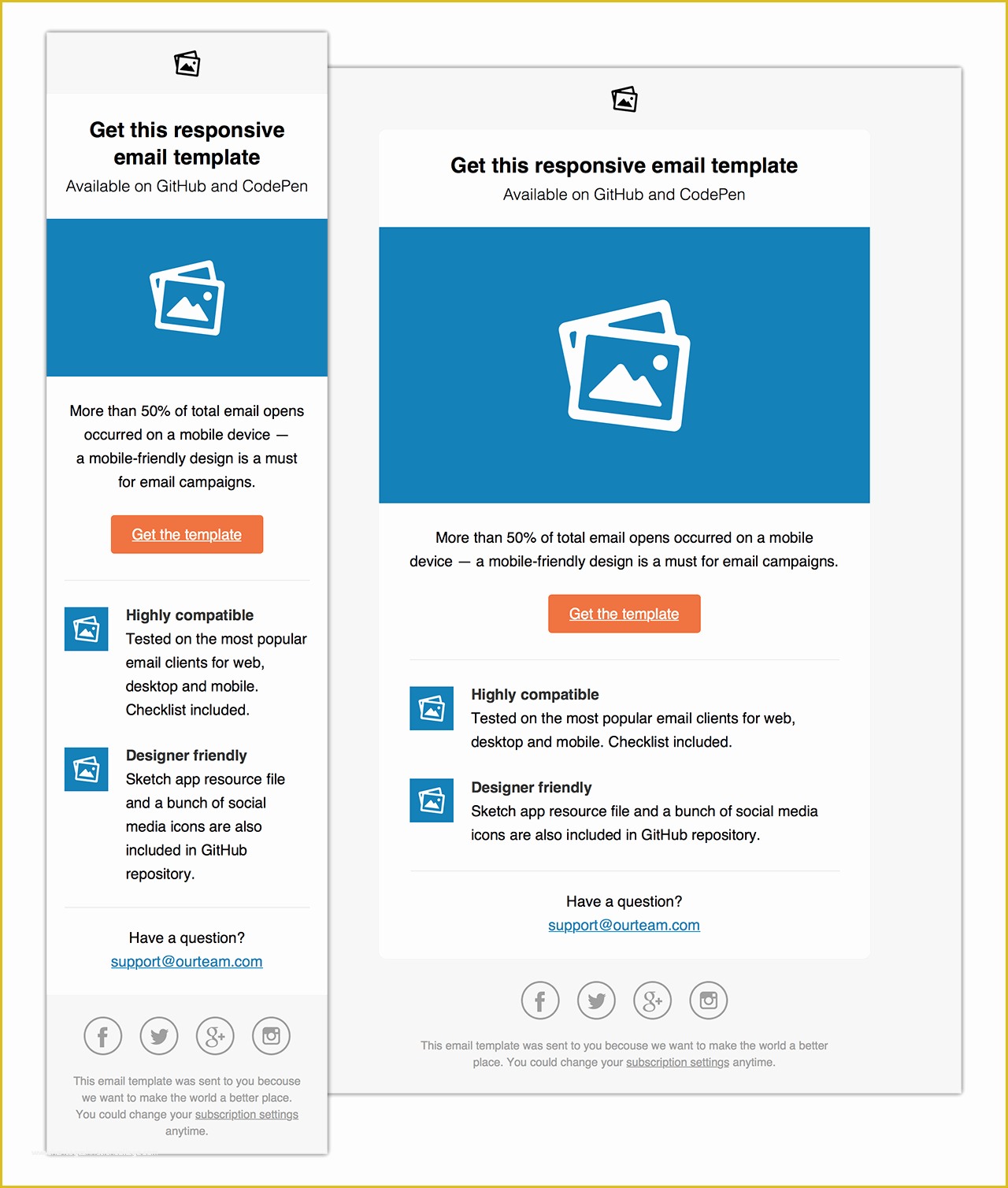 Free HTML Email Template Of Github Konsav Email Templates Responsive HTML Email
