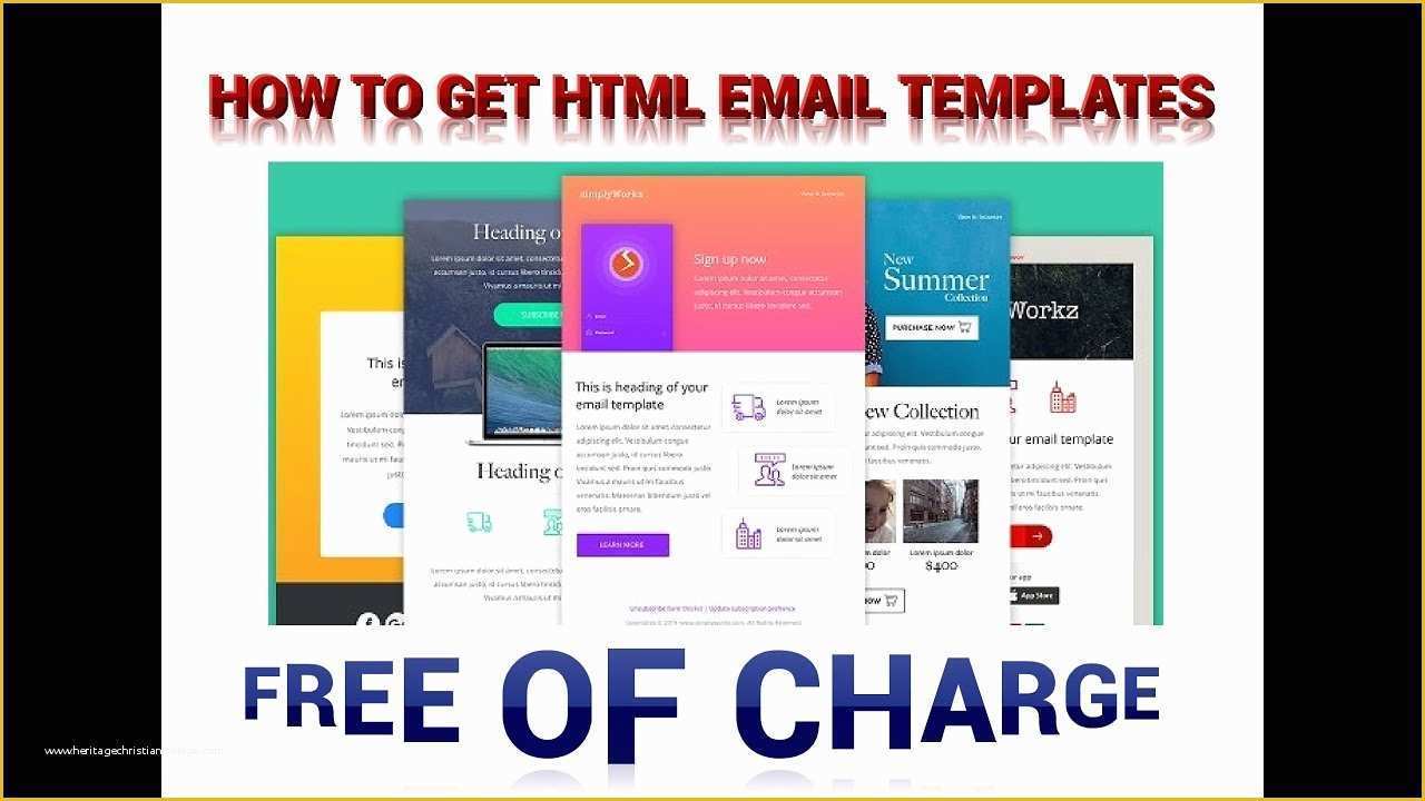 Free HTML Email Template Of How to Get Responsive HTML Email Templates for Free