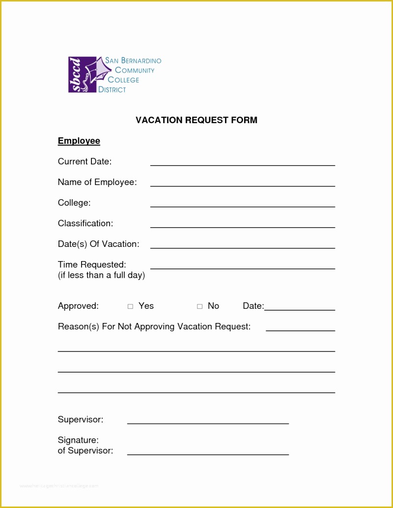 Free HTML form Templates Of 5 Vacation Request form Templates Excel Xlts