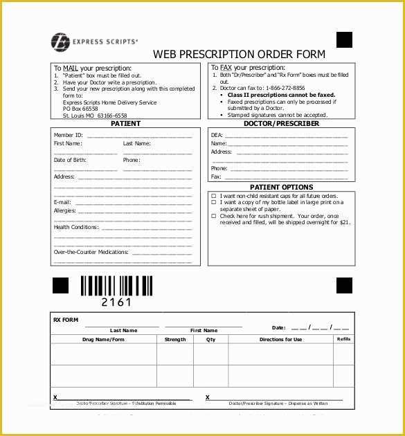 Free HTML form Templates Of Blank order form Templates – 44 Word Excel Pdf Document