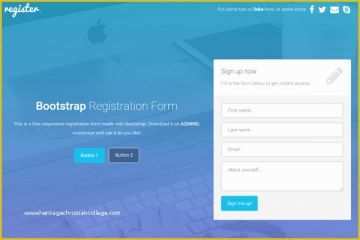 Free HTML form Templates Of Bootstrap Registration forms 3 Free ...