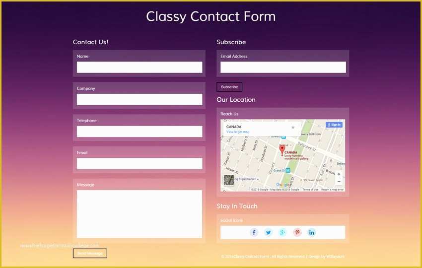 Free HTML form Templates Of Classy Contact form A Flat Responsive Wid Template