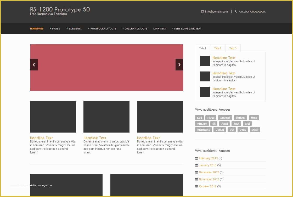 Free HTML Layout Templates Of 35 Responsive Free HTML5 Css3 Templates for Website Design