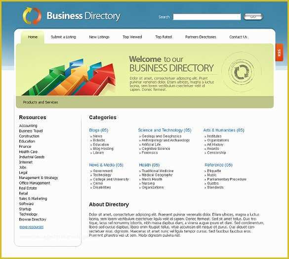 Free HTML Listing Templates Of 16 Directory & Listing HTML5 themes & Templates
