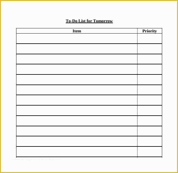 Free HTML Listing Templates Of to Do List Template 16 Download Free Documents In Word