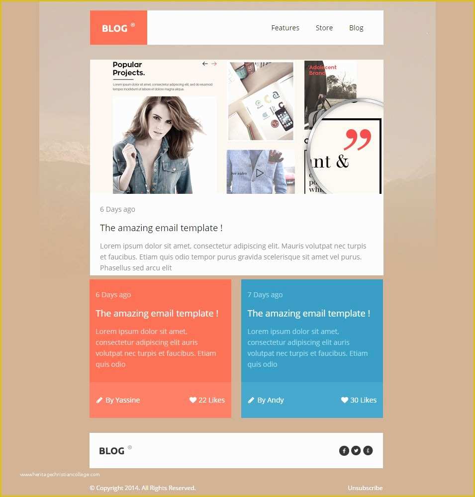 Free HTML Newsletter Templates Of Best Mobile Newsletter Templates 20 Free Sample