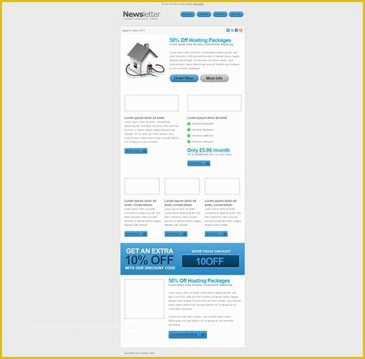 Free HTML Newsletter Templates Of Free HTML Newsletter Templates Noupe