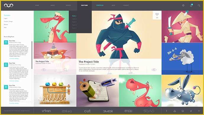 Free HTML Portfolio Templates Of 8 Creative Free Portfolio Psd Web Templates – Web