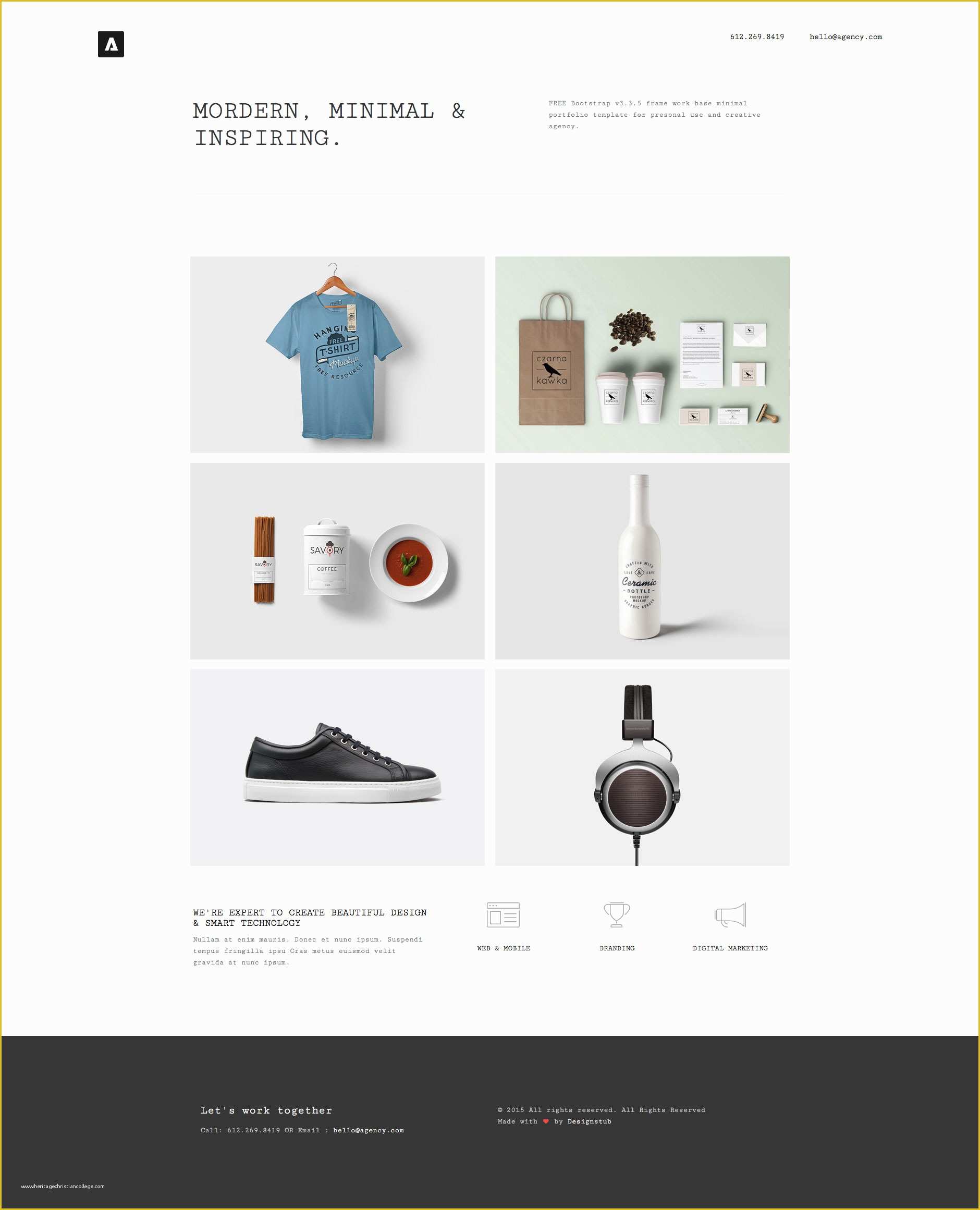 Free HTML Portfolio Templates Of Adriya Free Responsive HTML5 Bootstrap Template