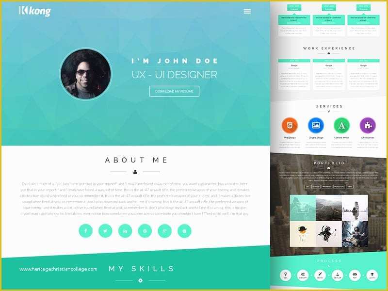 Free HTML Portfolio Templates Of Free Portfolio Website Templates Psd Css Author