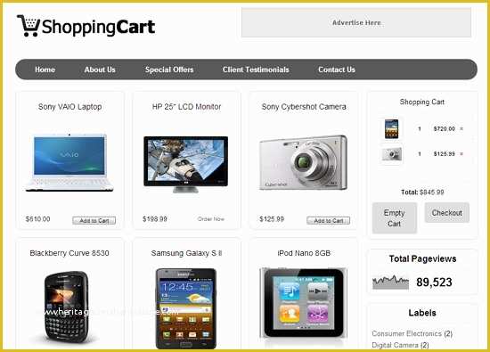 Free HTML Shopping Cart Template Of Cara Membuat toko Line Dengan Contoh Blog