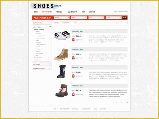 Free HTML Shopping Cart Template Of Free Shopping Cart Website Template