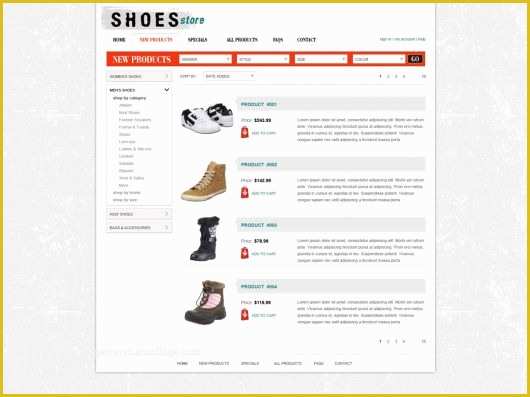 Free HTML Shopping Cart Template Of Free Shopping Cart Website Template