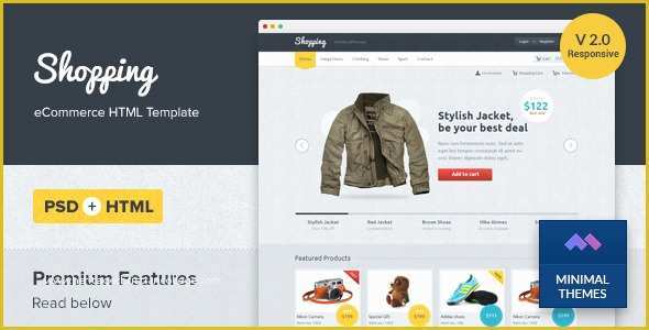 Free HTML Shopping Cart Template Of Shopping Responsive E Merce HTML Template by