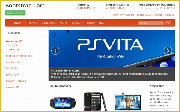 Free HTML Shopping Cart Template Of top Bootstrap 3 E Merce themes and Template E Merce
