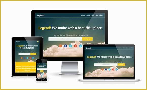 Free HTML Templates Responsive Of 40 Beautiful Landing Page Templates