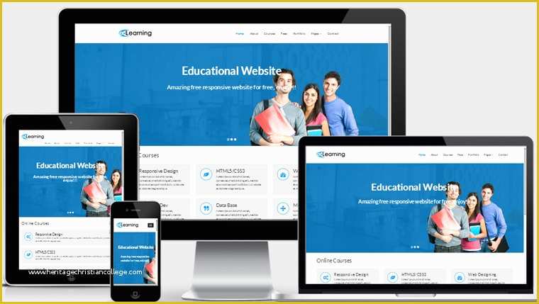Free HTML Templates Responsive Of Free Educational Responsive Web Template Elearning