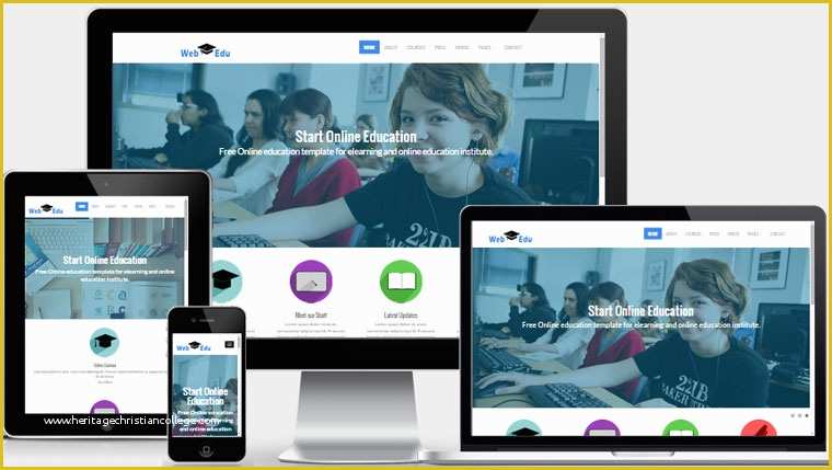 Free HTML Templates Responsive Of Latest Free Education Website Template
