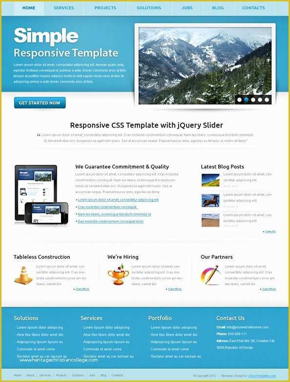 Free HTML Templates Responsive Of Responsive Css Template Simple Free Css Templates