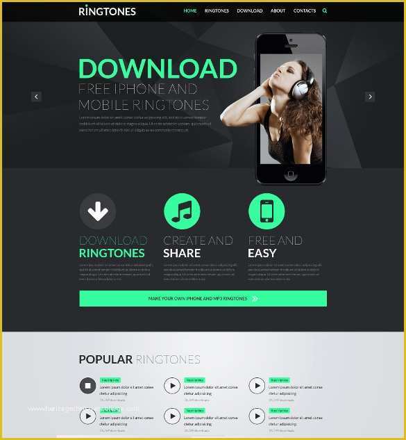 Free HTML Web Templates Of 29 Music HTML5 themes & Templates