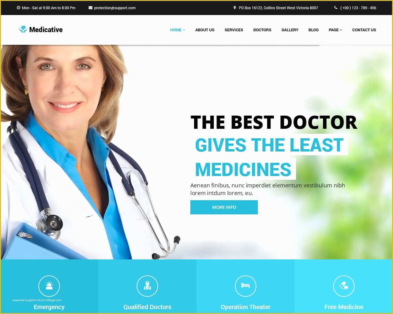 Free HTML Website Templates Of 20 Best Medical Hospital and Clinic Website Templates
