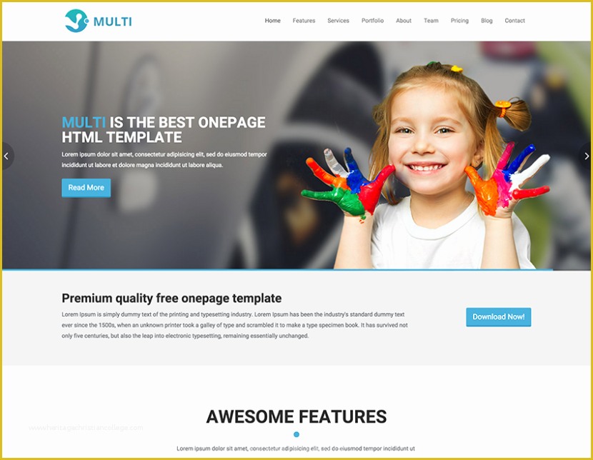 Free HTML Website Templates Of [boostrap] Multi Free Responsive Epage HTML Template